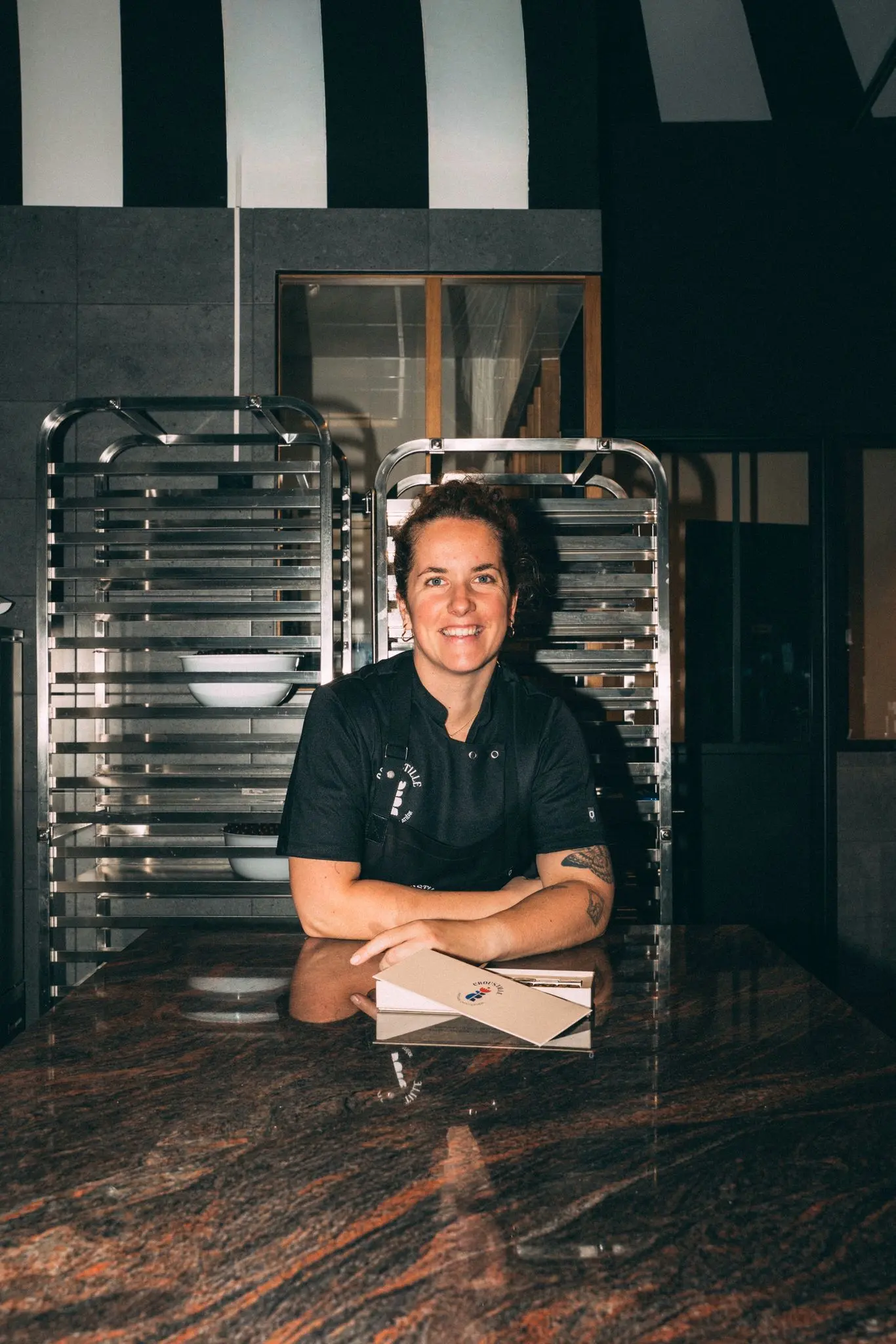 Bertille, artisane chocolatière de la Chocolaterie Croustille