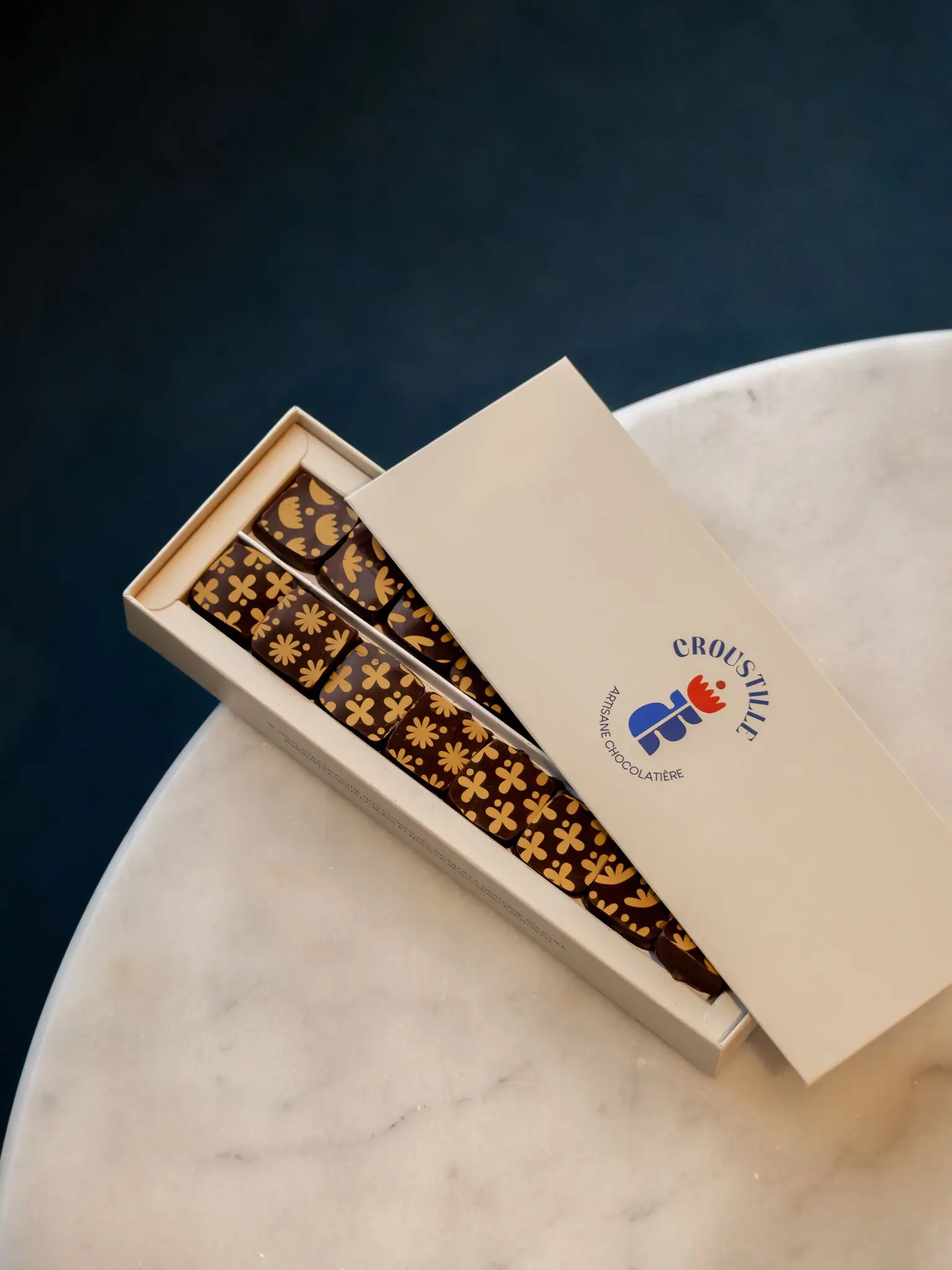 Praliné artisanal Croustille en forme de fleur