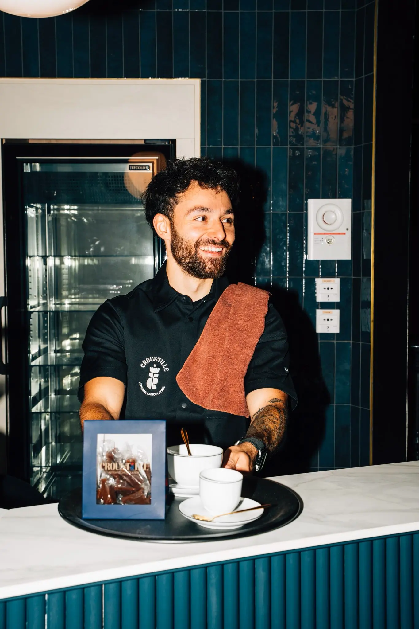 Clément, barista de la Chocolaterie Croustille