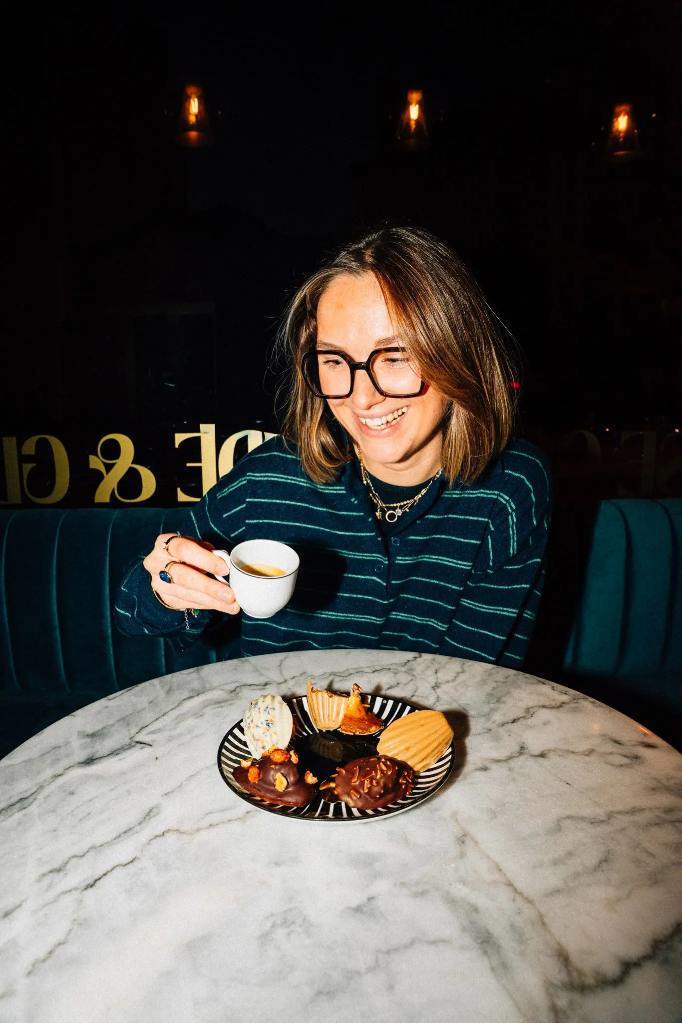 L'espace salon de thé de la chocolaterie Croustille à Rennes