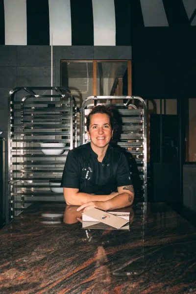 Bertille, artisane chocolatière de la Chocolaterie Croustille